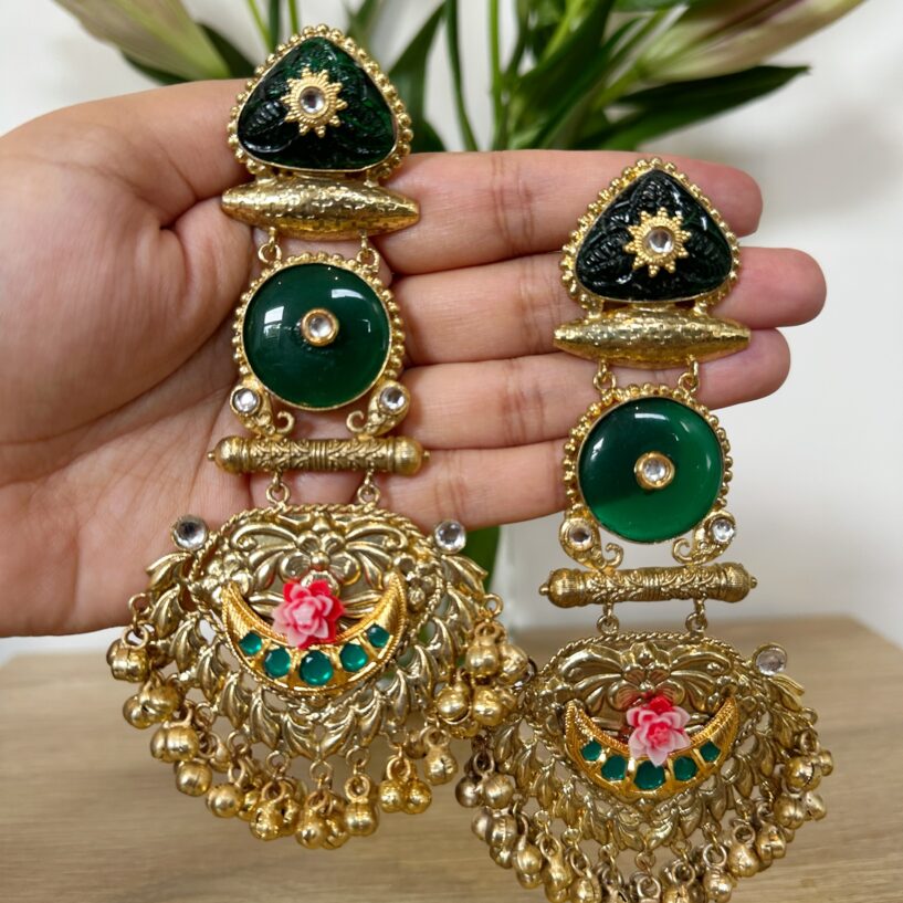 Aisha Earrings - Green