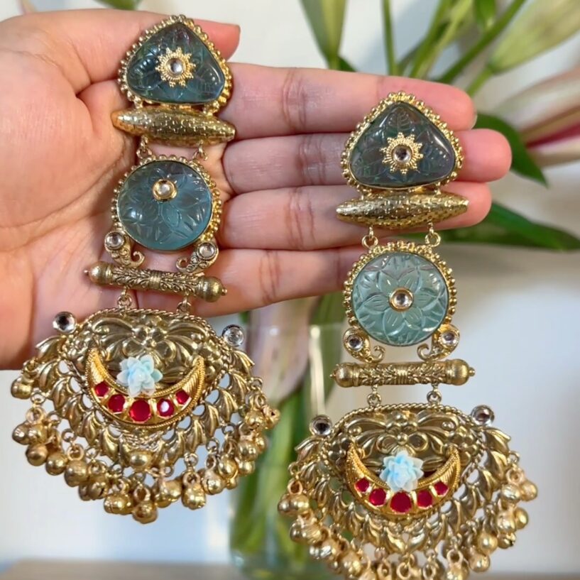 Aisha Earrings - Baby Blue