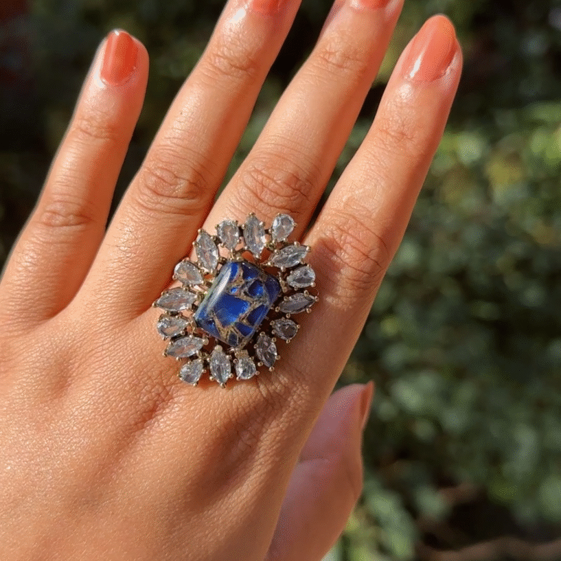 Marble Ring (Blue)