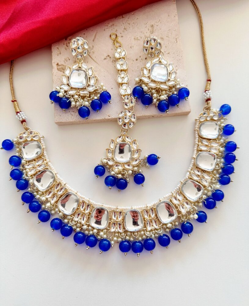 Sitara Necklace ( Dark Blue)