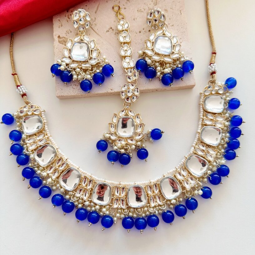 Sitara Necklace ( Dark Blue)