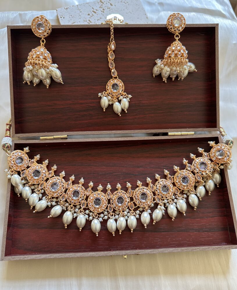 Ahana Necklace Set (Rose Gold)