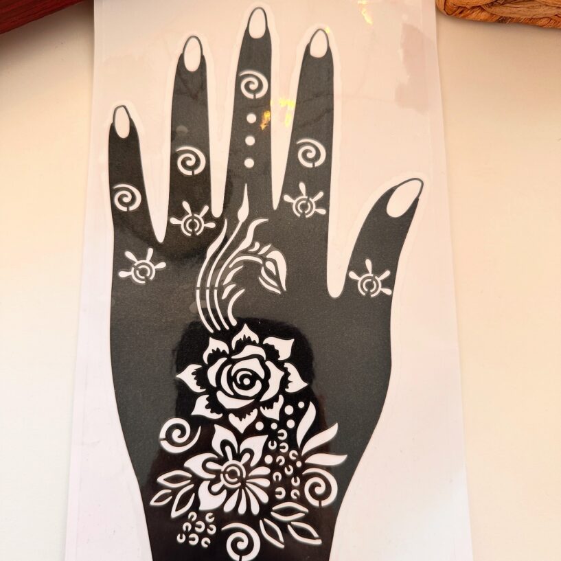 Gulab Henna Mehndi Stencil ( Set of 2)