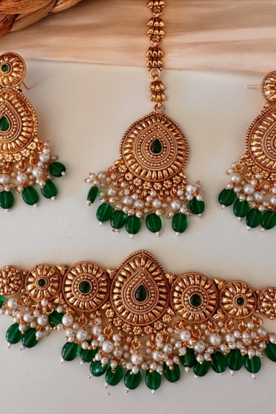 Harman Necklace Set (Green)