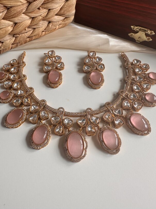 Zendya Moissanite Set (Pink) - Image 2