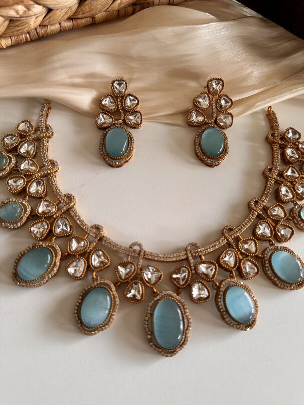 Zendya Moissanite Set (SkyBlue) - Image 2