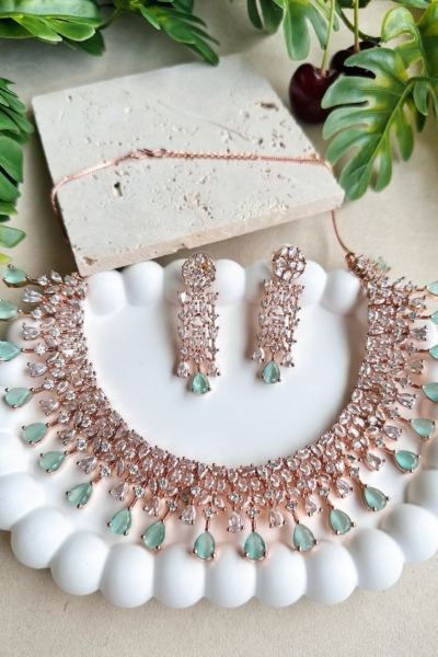 Ela Necklace Set (Mint)