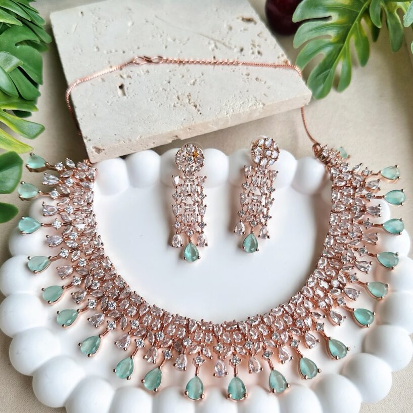 Ela Necklace Set (Mint)