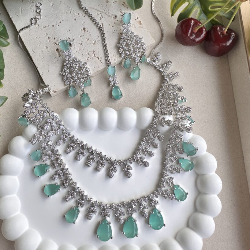 Fiza Necklace Set(Mint)