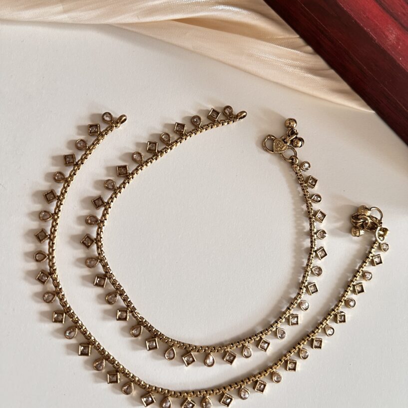 Sunita Anklets (Antique Golden)