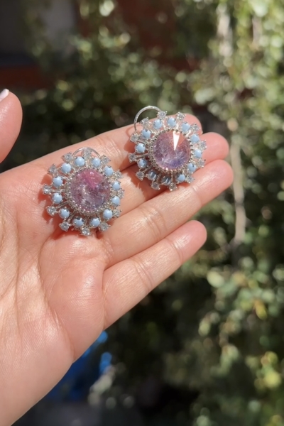 Swarovski Style Stud Earrings