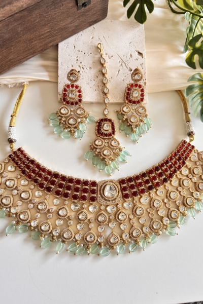 Vamika Moissanite Necklace set